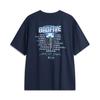 Li-Ning Badfive Basketball Series Letter Print Loose Round Neck T-Shirt Men Tops Navy-Blue AHSU149-6