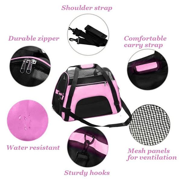 Portable Dog Travel Backpack Breathable Mesh Cat Puppy Shoulder Carrier Bag for Pet Dogs Outdoor Carring Bag