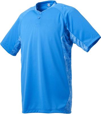 DESCENTE Baseball Short Sleeve Size Size DBMNJA51 Shirt, BL, S,