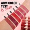 6 Color Set Non-Stick Cup Matte Lipstick Long-Lasting Waterproof Velvet Finish Lip Stain Classic High Pigment Lipstick Woman Makeup