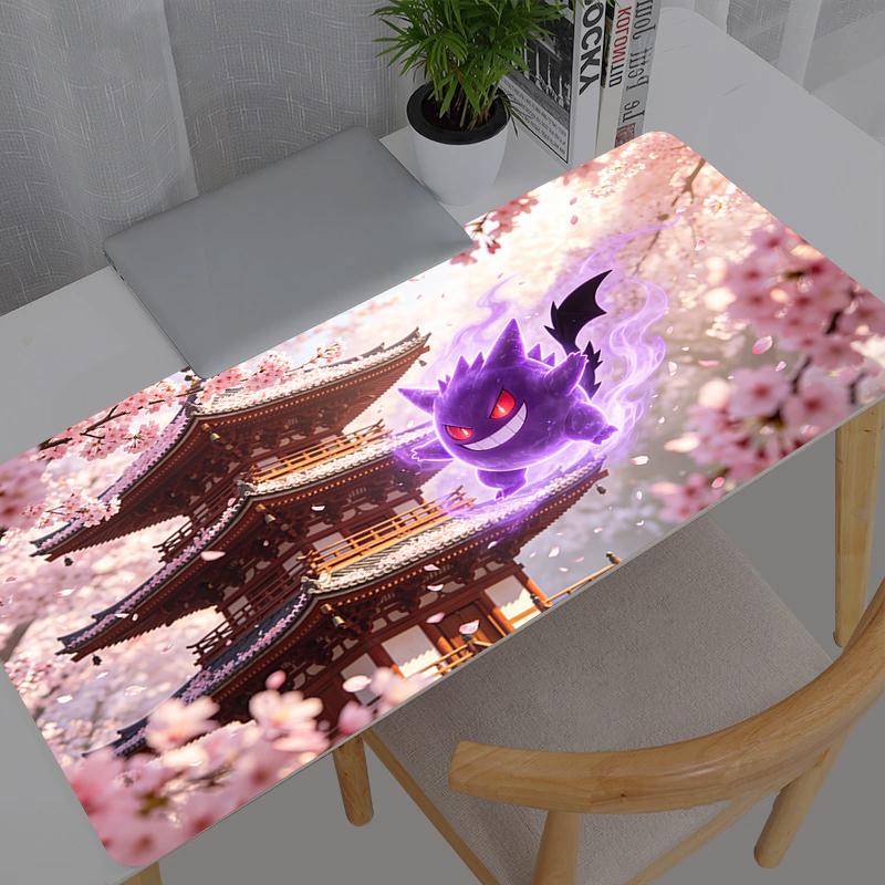 Large Mouse Pad Pokemon Pikachu Gengar Office Computer Desk Mat Table Keyboard Laptop Carpet Accessories Gaming Mousepad 800x300x2mm
