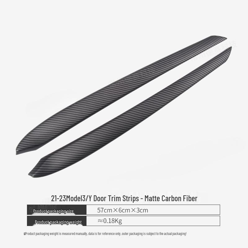 Carbon Fiber Door Trim Accessories for Tesla Model 3/Y Refresh