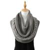 Thickened Women's Knit Scarf Warm Winter Neck Warmer Versatile Hooded Scarf  Winter Wear