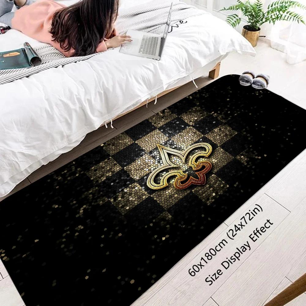Floor Mat for Kitchen Carpet for Home Entrance New OrleanS SaintS Living Room Mat Outdoor Doormat Entrance Door Custom Cute Rug