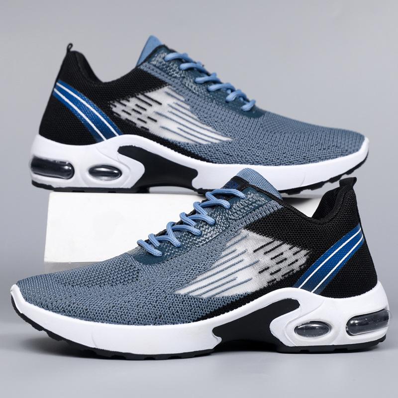 

Men s shoes 2025 summer new casual shoes lightweight large size air cushion shoes breathable wear-resistant casual running shoes 44
