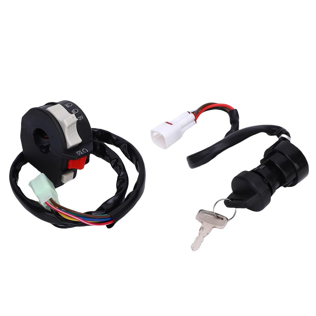 Handlebar Start Switch and Ignition Key Switch Replacement for Big Bear 250 YFM250 2007 2009 ATV 5LP 83973 01 00