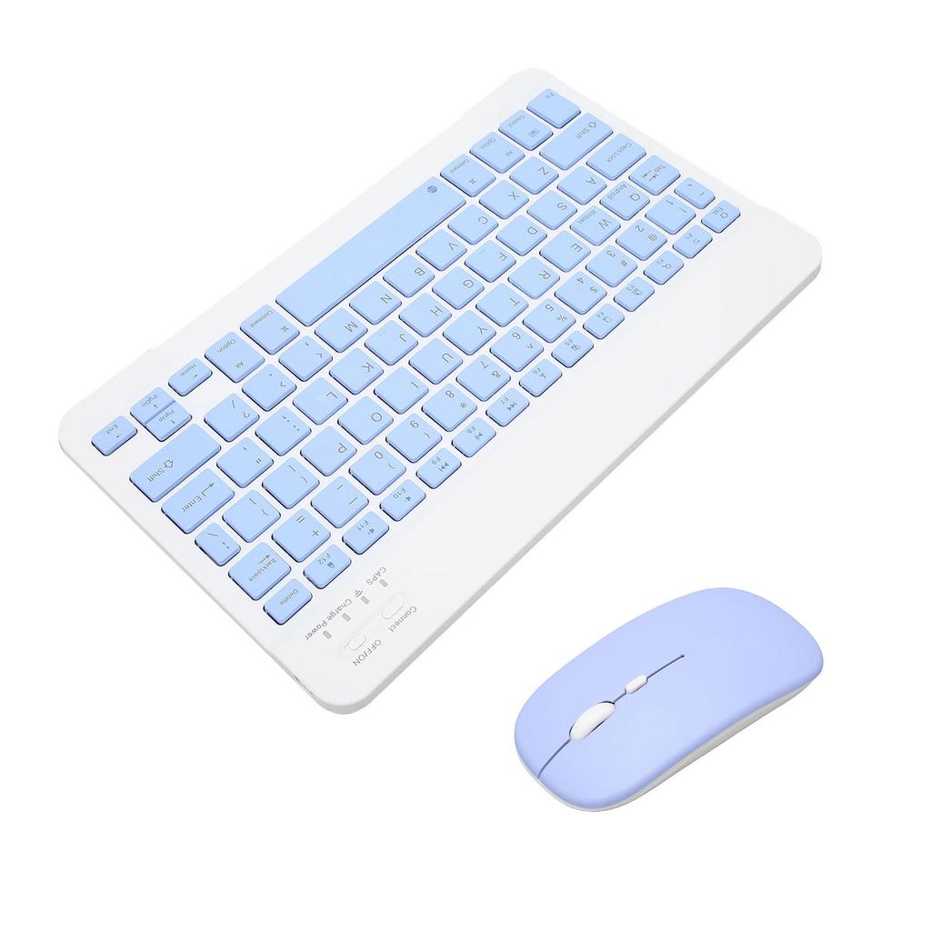 مجموعة لوحة مفاتيح وفأرة لاسلكية 10 بوصة لوحات مفاتيح كمبيوتر مجموعة فأرة للكمبيوتر اللوحي الهاتف المحمول