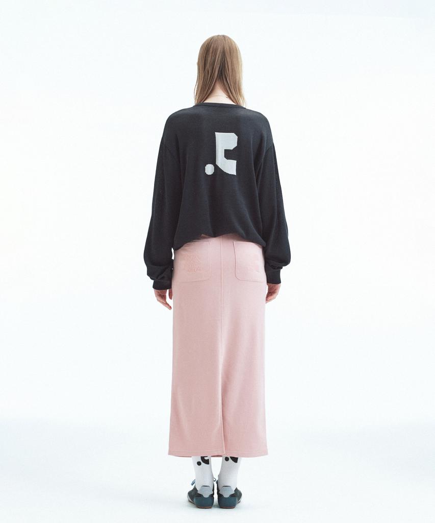 REST&RECREATION Sweat Maxi Skirt - Pink