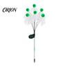 Green Ghost Lanterns for Yard Halloween Swaying Outdoor Decorations, Solar Powered Stake Light, 6 LEDs Holiday Atmosphere Lighting Pathway Lights,