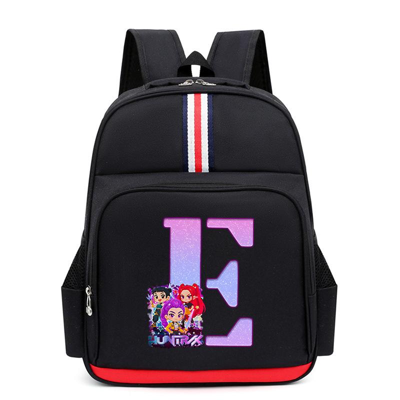 Anime Cartoon 26 Letters Lightweight Children'S Backpack Large Capacity School Trend School Bag For Primary And Secondary School Students
