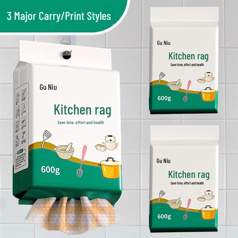 Pogrubiony, dwustronny, jednorazowy mop do mycia naczyń do czyszczenia na sucho i mokro