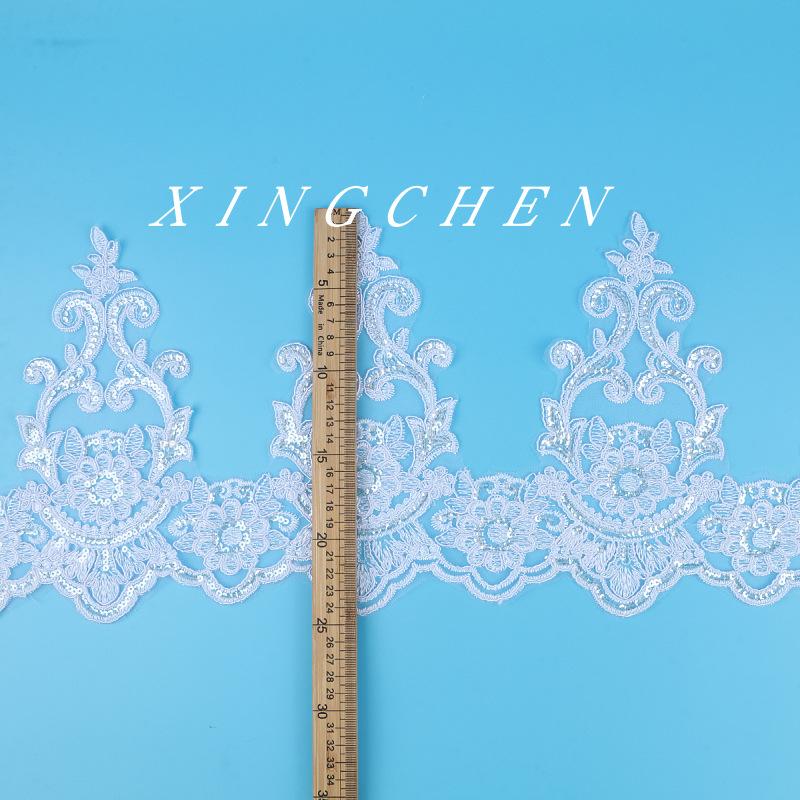 Bleached White Car Bone Lace Lace Accessories Lace Fabric Decorative Dress Clothing Accessories 25Cm