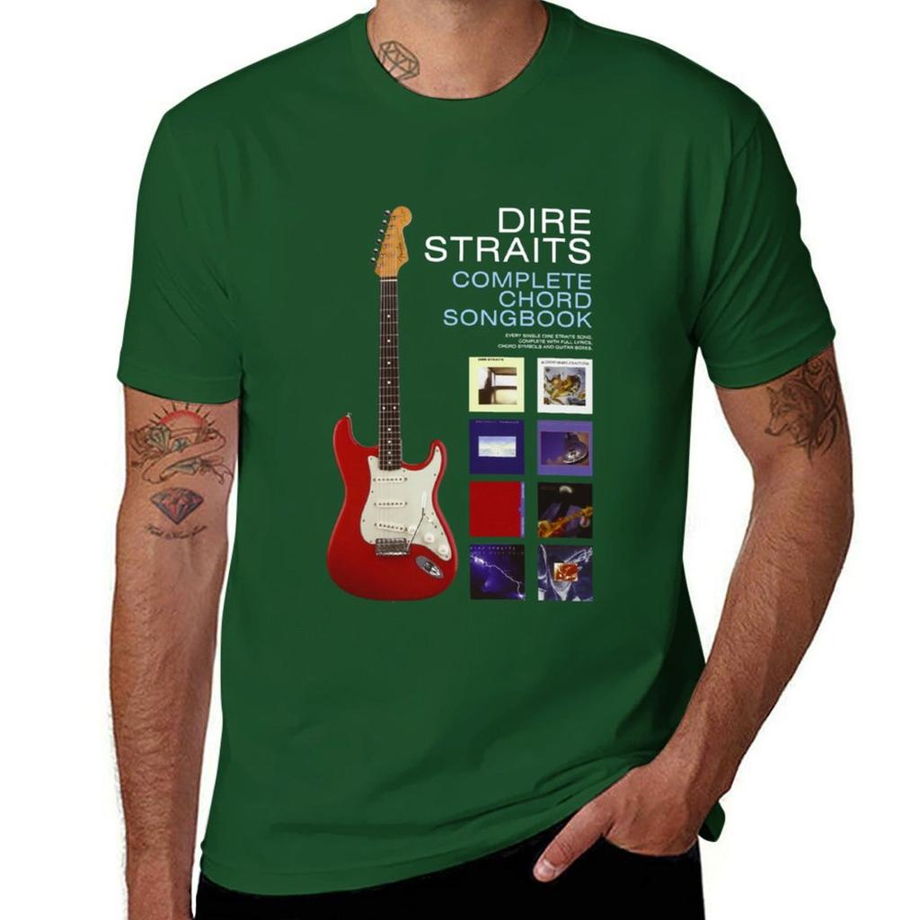 Cancionero Completo De Acordes De Dire Straits Camiseta Clásica T-Shirt Customizeds Hippie Clothes Men T Shirt
