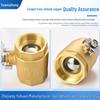 Heavy-Duty 101 Brass Ball Valve: Manual High-Pressure 4-Point Threaded Switch