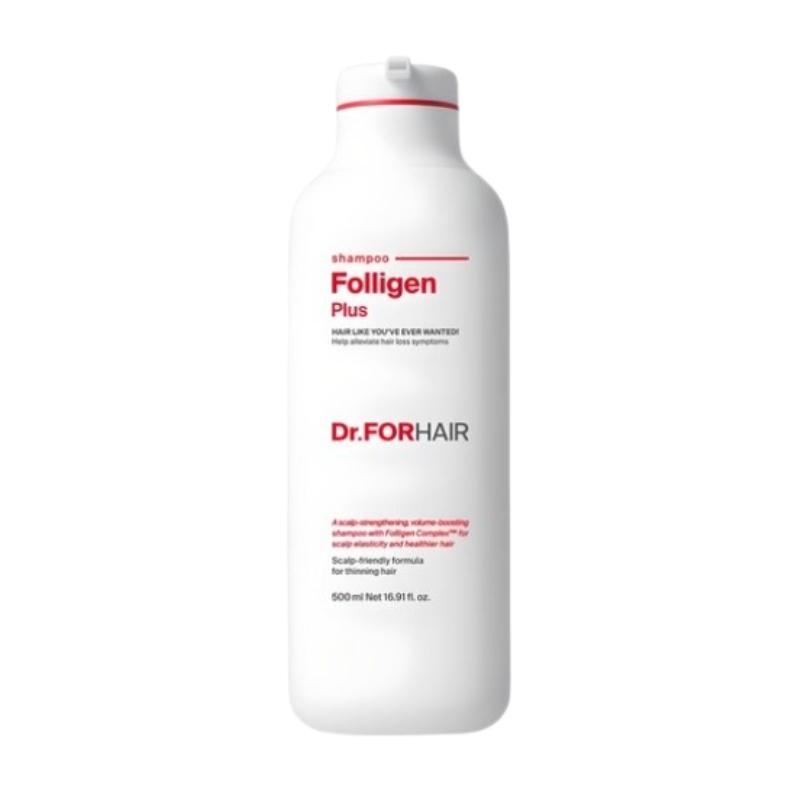 Dr.FORHAIR Folligen Plus Shampoo 500ml | Korean Shampoo for Hair Fall Concern, Scalp Care & Volume 500ml