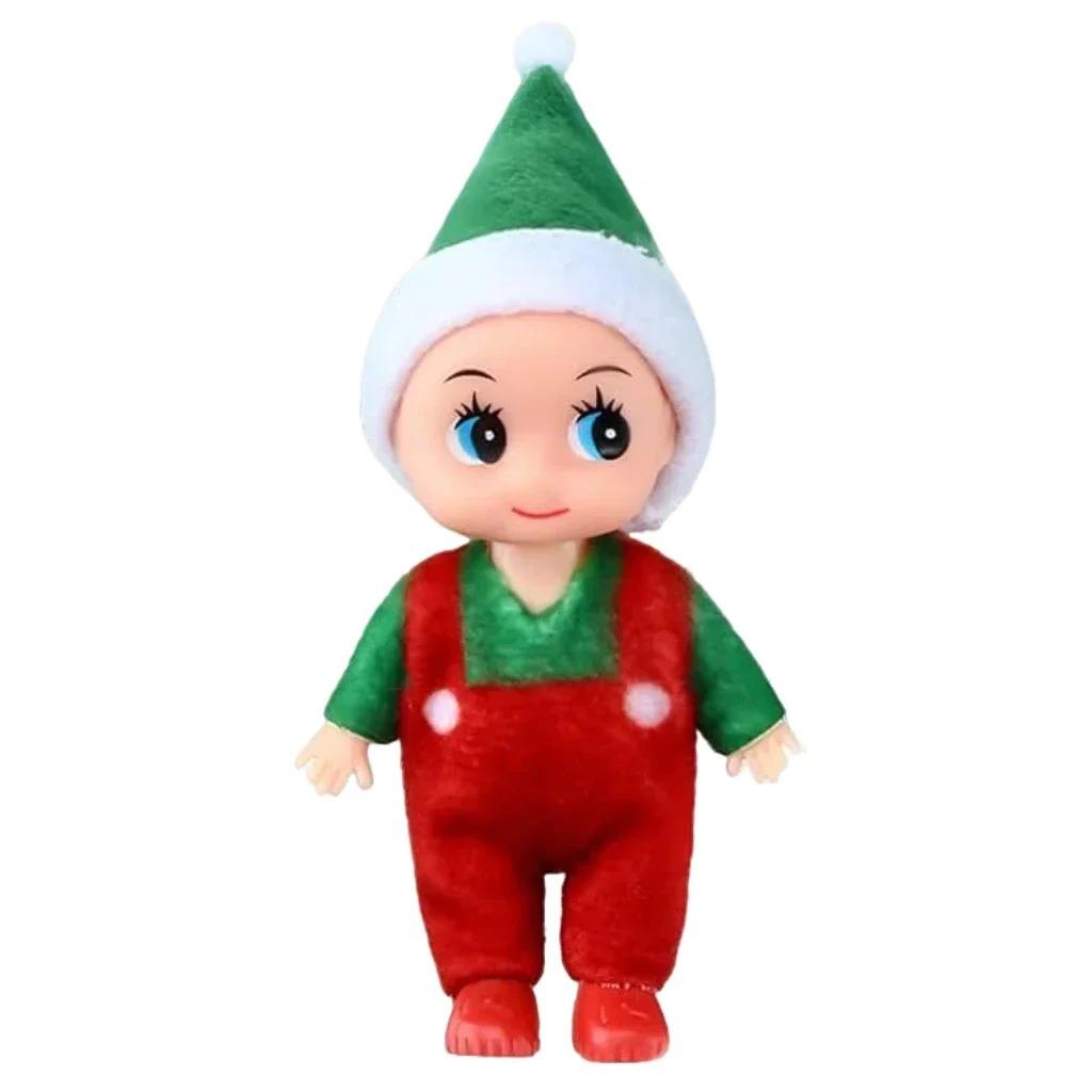 6Pcs Tiny Elf Doll Twins Set, 6 Christmas Elves , Mini Dolls Colorful Plush Cute Elf Dolls for New Year Holiday Decoration