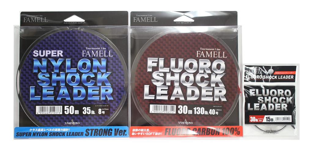Yamatoyo Large Spool Super Nylon Shock Leader 50m Clear No. 12 (50LB)