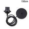 Black/White E27 Hanging Lamp Holder With 0.5/0.8/1.2/2M Hanging Wire Ceiling Lamp Holder Socket Lamp Base For Chandelier