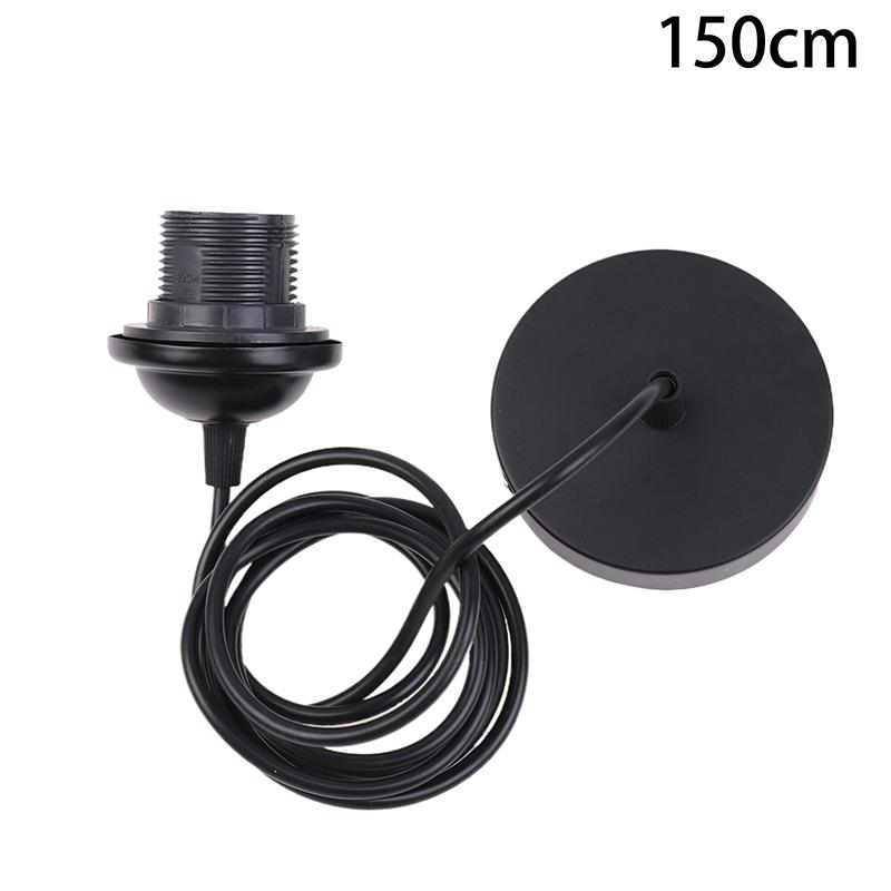Black/White E27 Hanging Lamp Holder With 0.5/0.8/1.2/2M Hanging Wire Ceiling Lamp Holder Socket Lamp Base For Chandelier