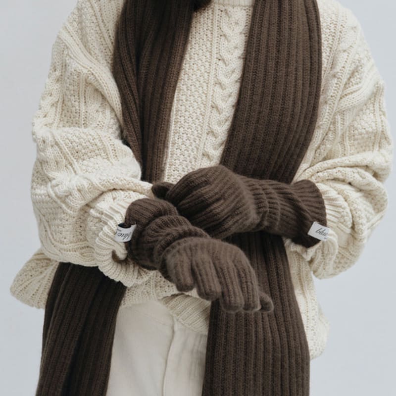 BLUE BRICK Soft Raccoon Glove (3colors)