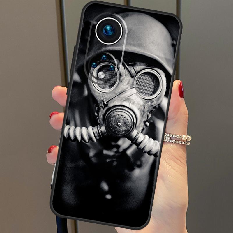 Gas Mask Case For Honor X8a X9a X7a X6a X7 X8 X9 X9b X8b Honor 90 70 50 10 Lite Magic 6 5 Pro Cover