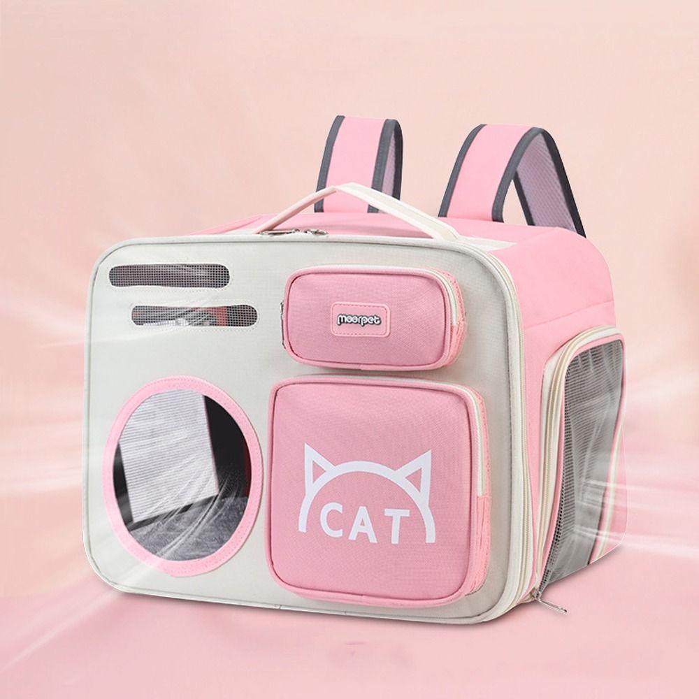 Breathable Pet Carrier Backpack Portable Cat Carrying Bag Travel Dog Bags  For Cat Puppy Dog