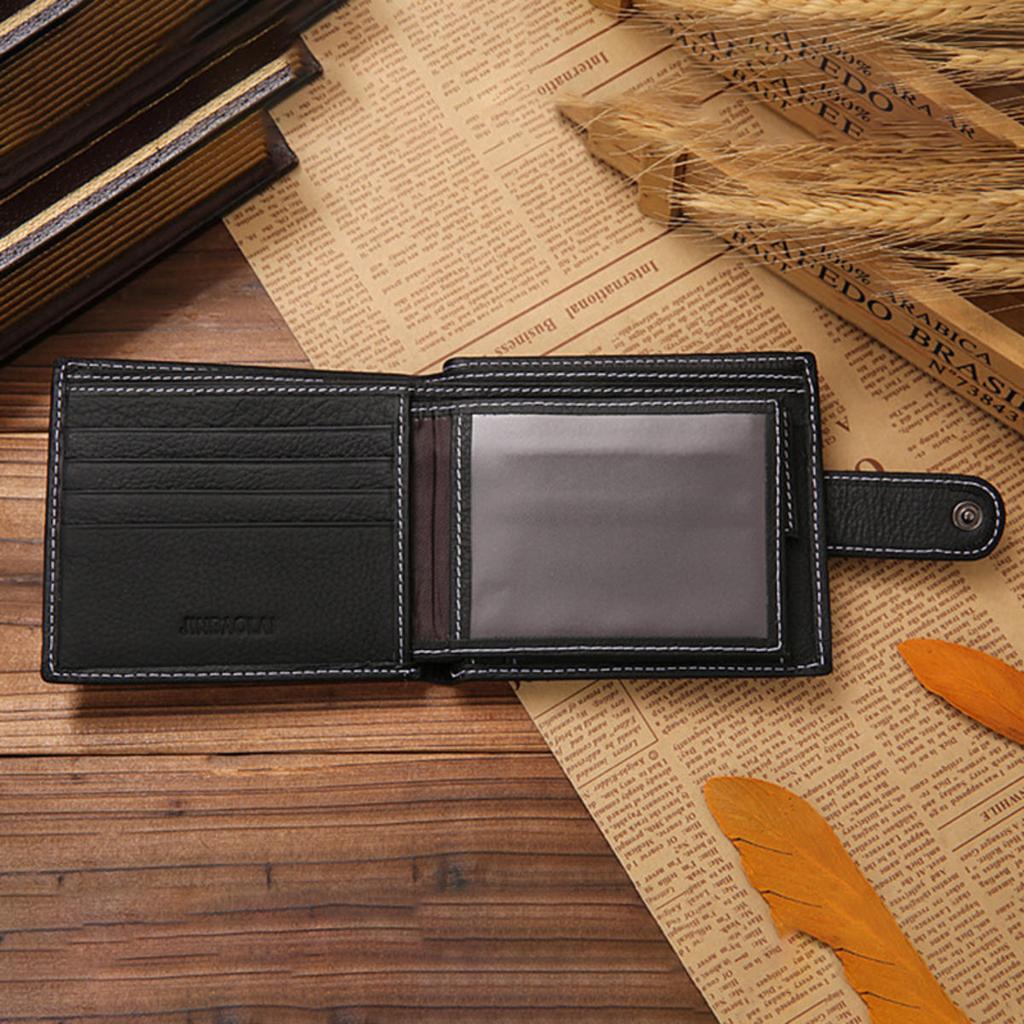 Genuine Leather Mens Wallet Premium Product Real Cowhide Wallets For Man Short Wallet Portefeuille Homme Short Purses
