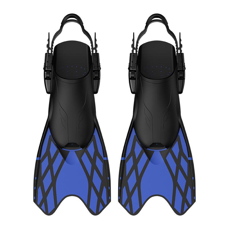 Adjustable Freediving Fins for Adults and Teens Soft Silicone Diving Fins Comfortable Anti Slip Swim Fins for Snorkeling Diving S/M