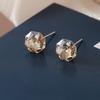 Sparkly Diamond Cochlea Stud Earring – Stainless Steel Needle, Trendy and Stylish for Women