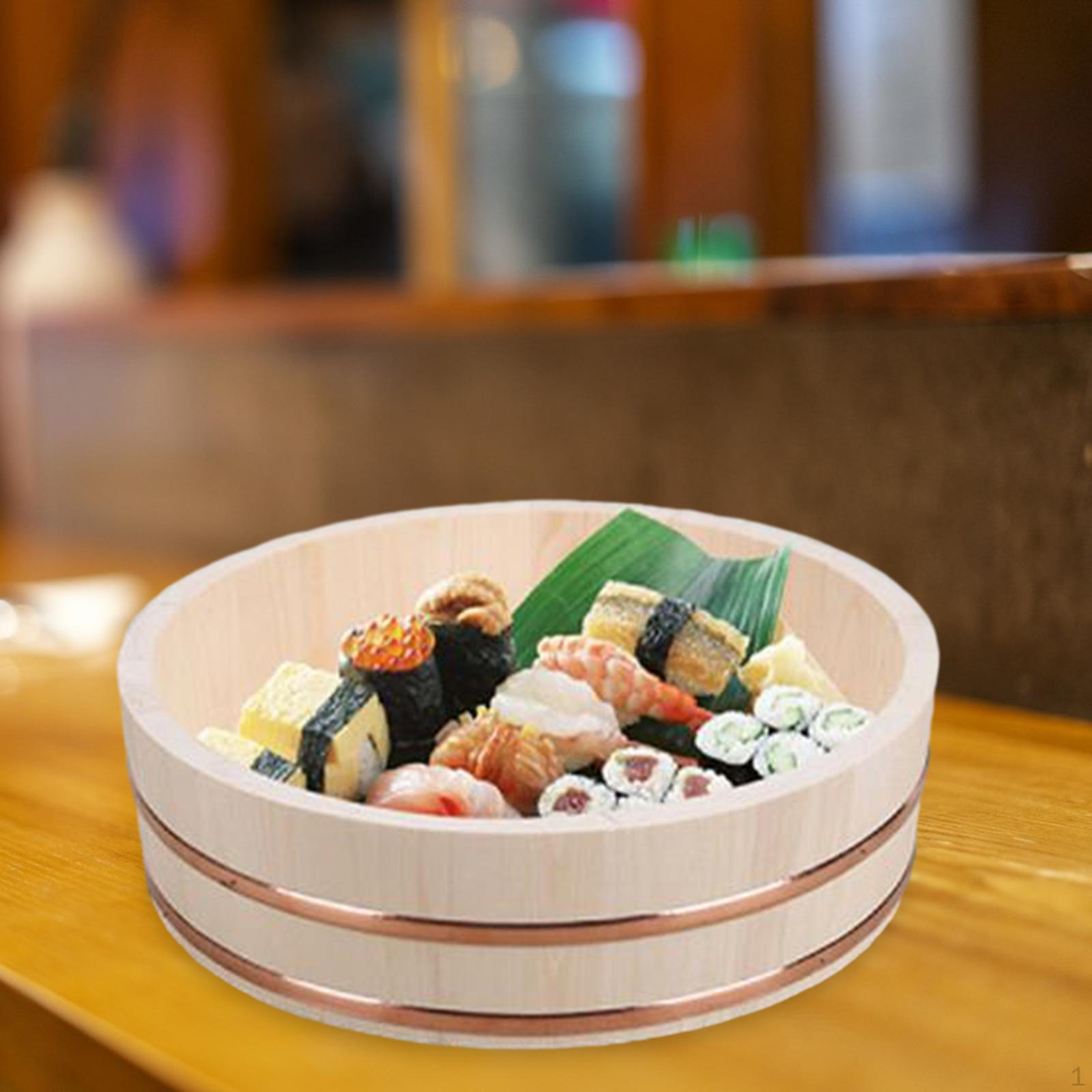 

Коллекция деревянных мисок для риса ручной работы для азиатской кухни 30x7.5cm