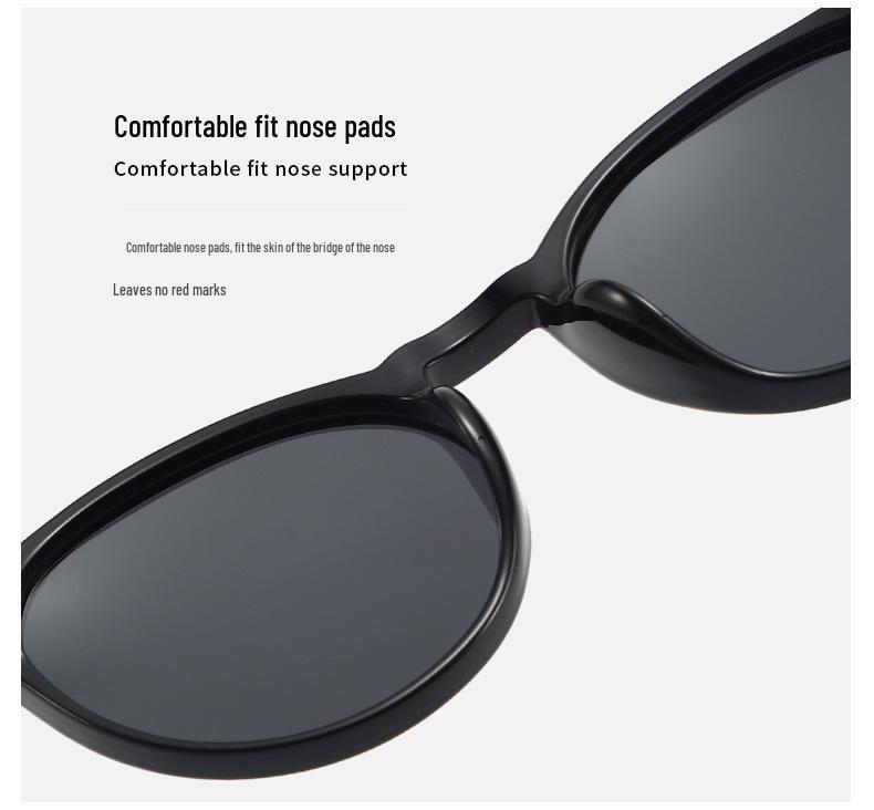 Women's Small Round Frame Polarized Sunglasses, UV Protection, High-End Feel