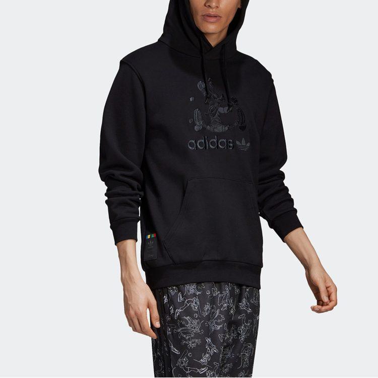 adidas Sweatshirts Men's Black Hooded Moderate Regular GD6022