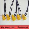 Fireproof Gold Gourd Pendant with Black Rope Sweater Chain - Non-fading, High Color Retention, New Chinese Hollow Design