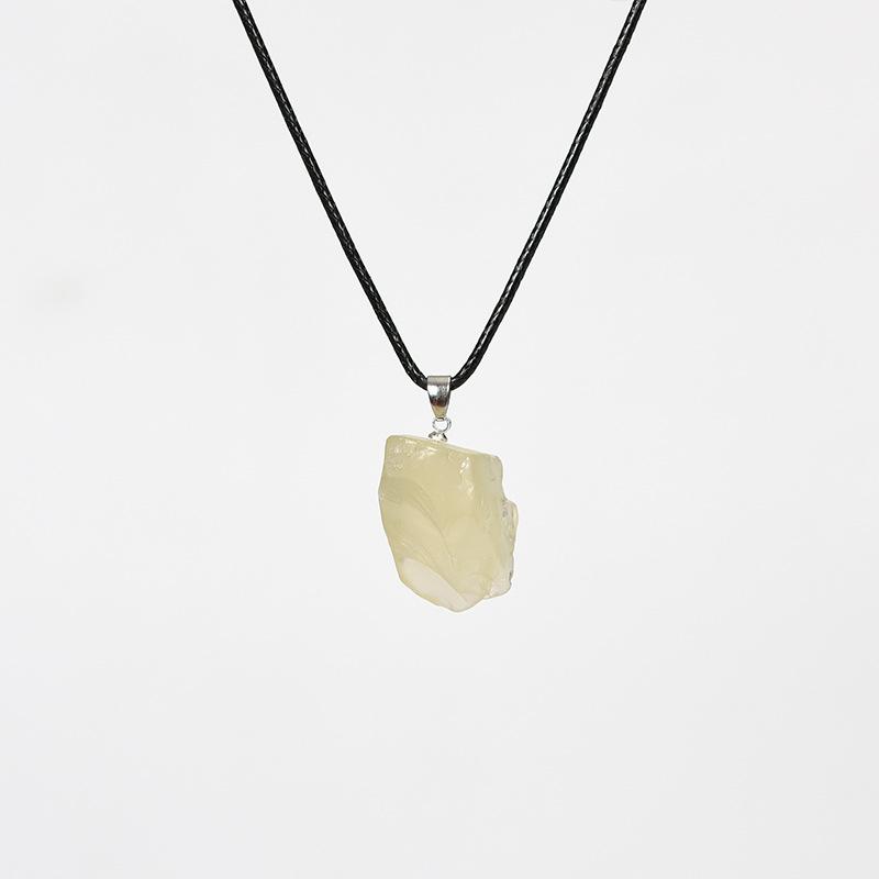 Natural Irregular Stone Pendant Necklace With Versatile Personality For Men And Women In Europe And America