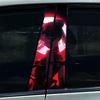 1/2pcs Anime Lovely Girl Car Stickers DIY Car B-pillar Cover Scratches Waterproof Durable Decoration Auto PET Decals