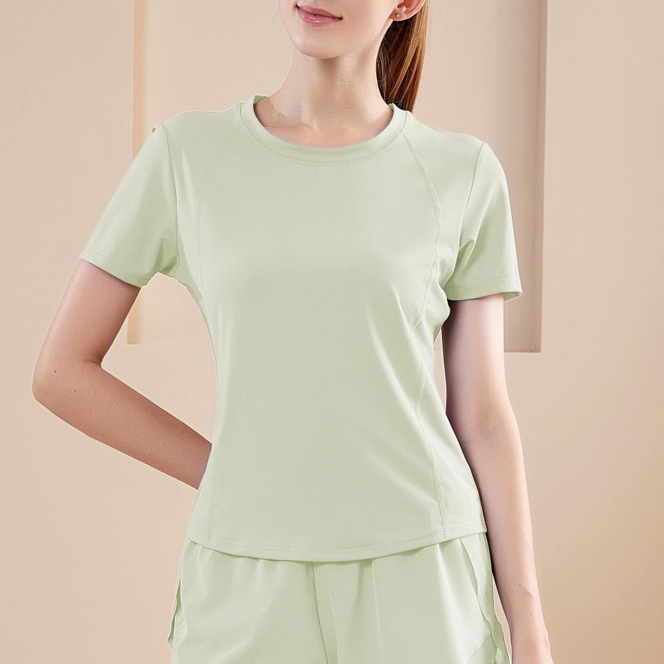 Women's High-Waist Quick-Dry Yoga Running Shorts - Slim Fit, Breathable, Fake Two-Piece, Three-Quarter Length, Loose Fit.