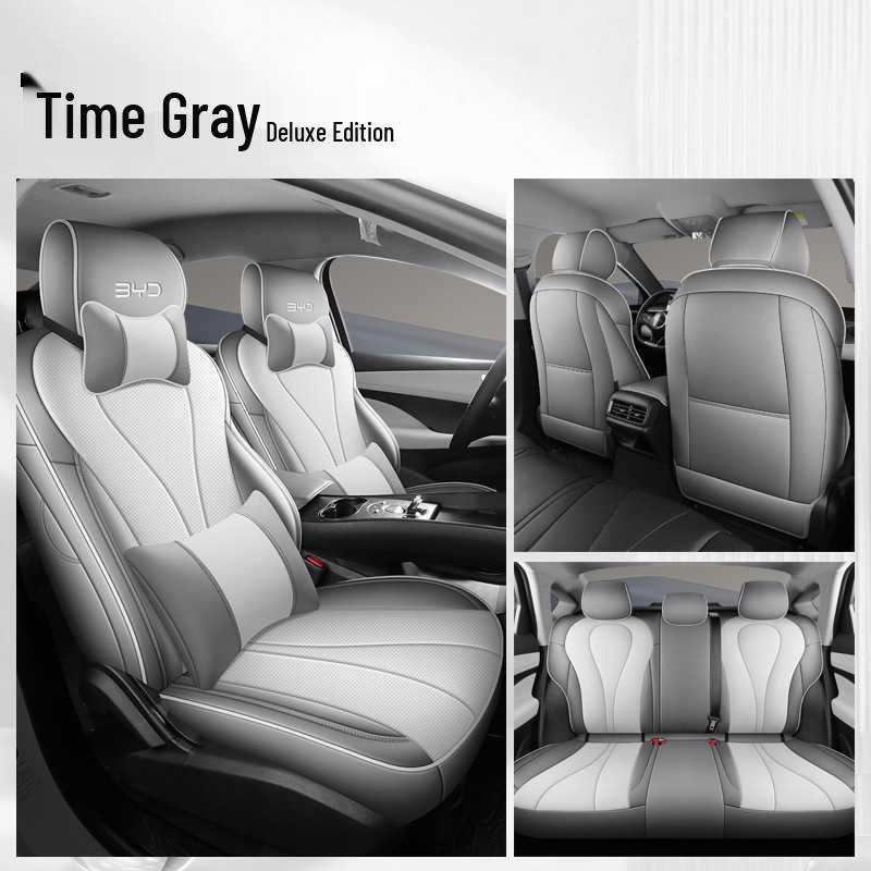 BYD Sea Lion Leather Seat Cushion - Fits 25 Car Models, All-Season, Breathable, Full Coverage.