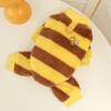 Pet Costume Dogs Cats Winter Warm Fleece Outfit Bee Design Teddy Bichon French Bulldog Medium Size