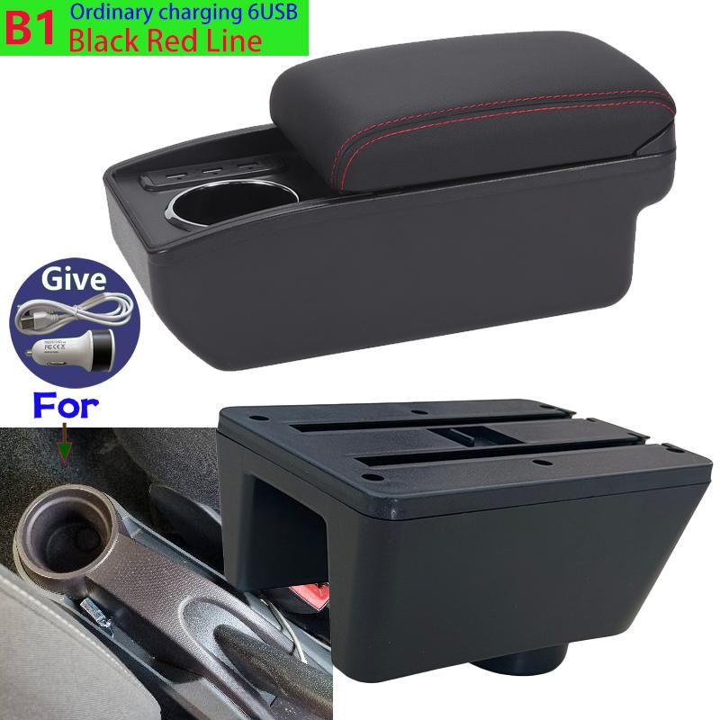 Para Seat Ibiza Caja Reposabrazos Para Seat Ibiza 6j Ibiza 6L Reposabrazos de Coche Caja de Almacenamiento Automático Piezas Retrofit Accesorios Interiores para Coche