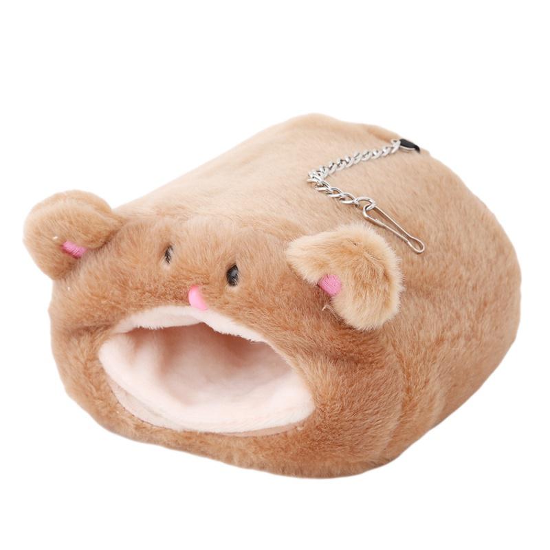 

Warm Plush Pet Hammock Hanging Bed For Hamster Guinea Pig Squirrel Hedgehog Cage Nest One Size