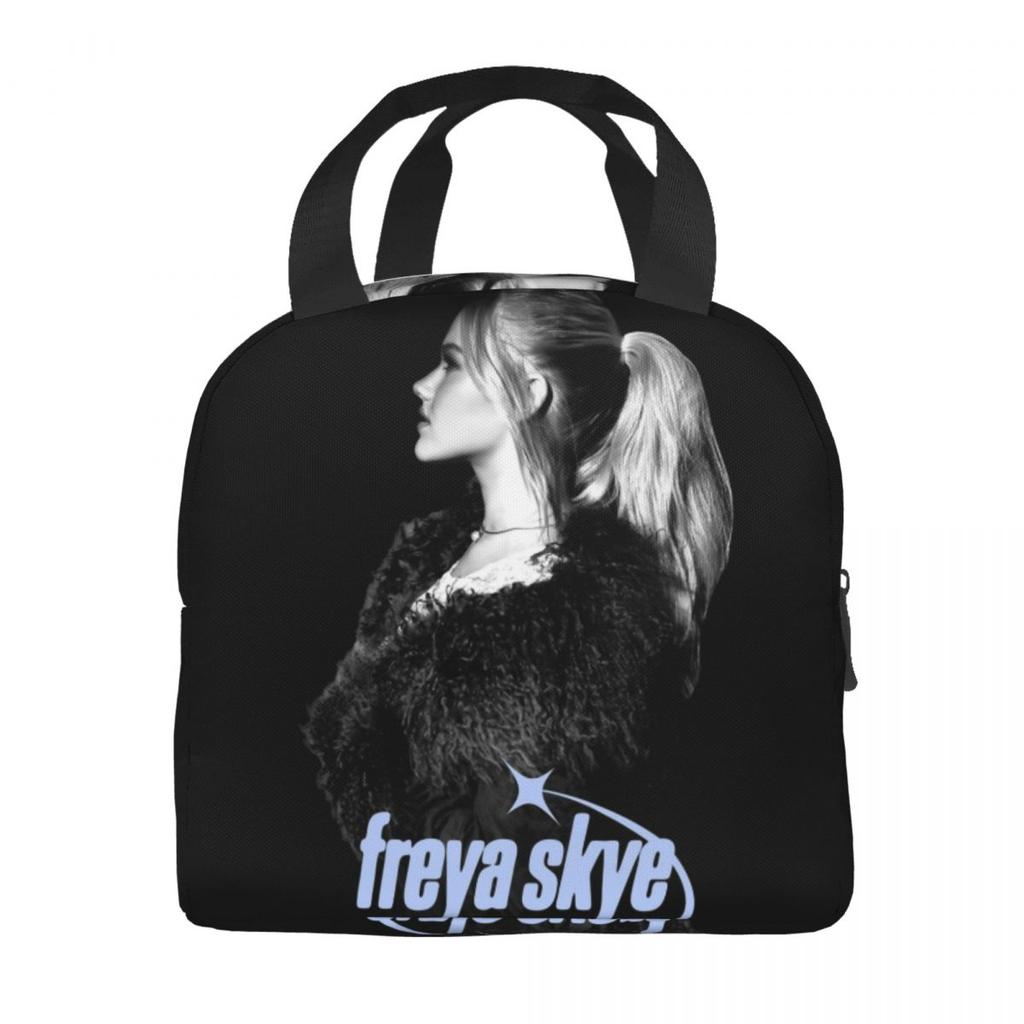 Freya Skye Singer Merch Insulated Lunch Bag For Office Food Container Leakproof Cooler Thermal Bento Box