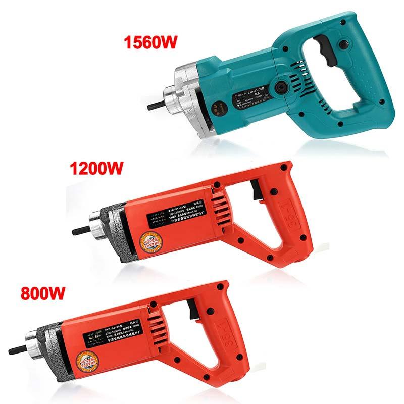 800W/1200W/1560W Electric Concrete Vibrators Needle Lightweight Concrete Mixer Strong Motor Construction Tools