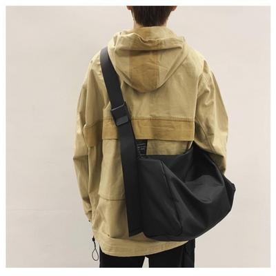 Waterproof Men's Simple Satchel Ins Trendy Brand Large-capacity Backpack Men's Trend Japanese Women's Casual Shoulder Oblique Span Bag