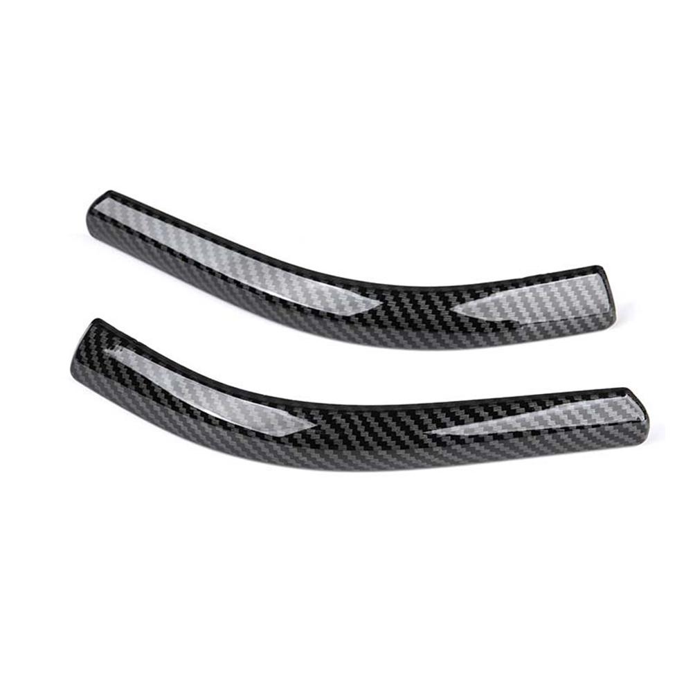 

2 шт. защитная накладка на зеркало заднего вида двери автомобиля, защитная кромка, защитная накладка на бампер, защитная полоса от царапин для Tesla Model 3 Highland Y ModelY Carbon Fiber