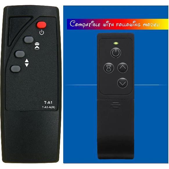 RCECAOSHAN Replacement for Twin Star Duraflame Electric Fireplace Stove Heater Infrared Remote Control 9HM8101 9HM9000 9HM9273 9HM7253 9HM9126