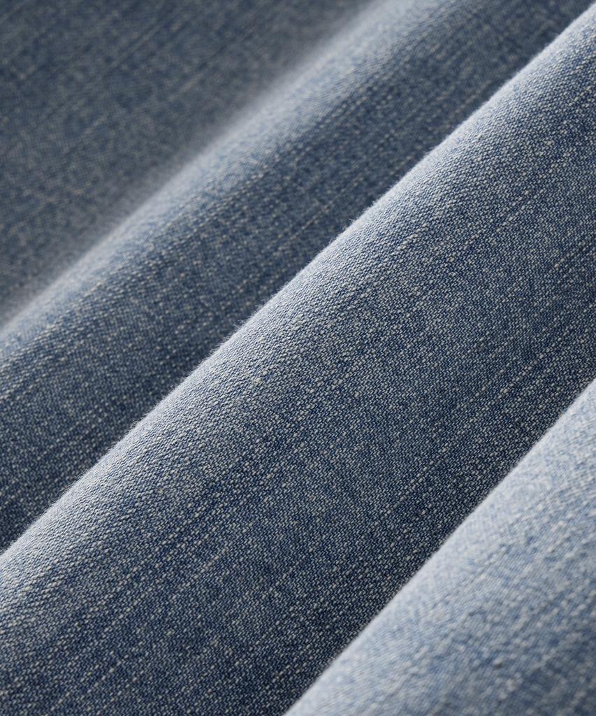 Beulaendideu Western Denim Half Shirt [Light Blue]
