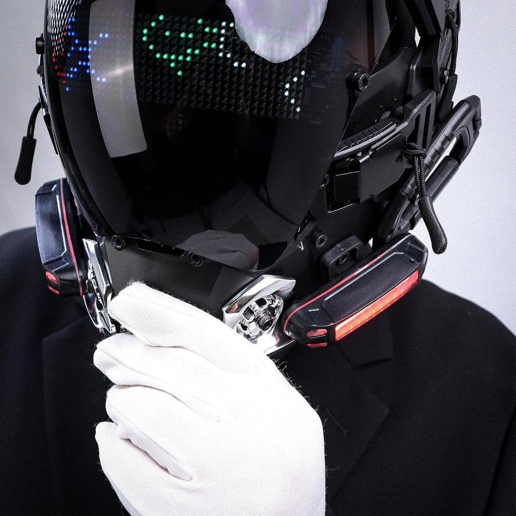 Punk Helmet Sci-Fi Gothic Mask for Cosplay Halloween Party Adults | Halloween Mask, Futuristic Mask, Tech Style Sci-Fi Helmet