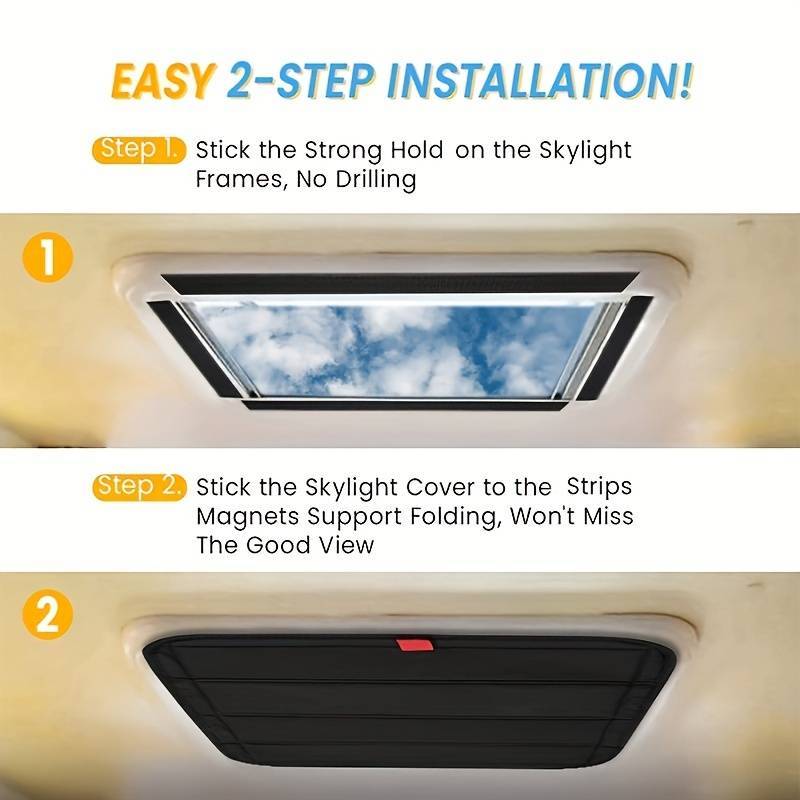 1Set Foldable Caravan Window Shade Waterproof Blackout Ventilation Cover UV Rays Protection Camper Trailer Fan Vent Cover