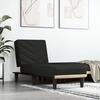 VidaXL Chaise Longue Black Fabric 352855