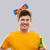 Teen Soccer Bowknot Shape Headbands Woman Student Cheerleading Game Gatherings Hairband Plastic Carnivals Hair Hoop